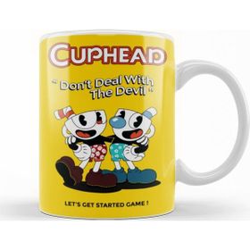 Baskı Dükkanı Cuphead Don't Deal With The Devil Sihirli Porselen Kupa Bardak