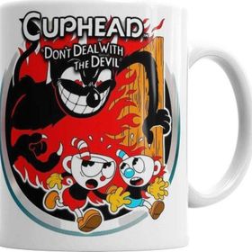 Baskı Dükkanı Cuphead Don't Deal With The Devil Sihirli Porselen Kupa Bardak