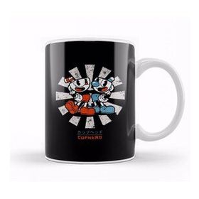 Baskı Dükkanı Cuphead Retro Japanese Kupa Bardak