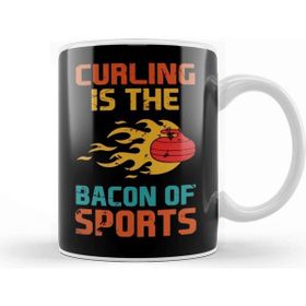 Baskı Dükkanı Curling Bacon Of Sports Curling Player Team Coach Stones Kupa Bardak