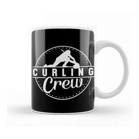 Baskı Dükkanı Curling Crew Team Coach Sweeping Stones Curling Player Kupa Bardak