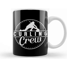 Baskı Dükkanı Curling Crew Team Coach Sweeping Stones Curling Player Kupa Bardak