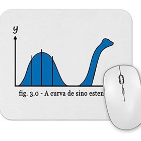 Baskı Dükkanı Curva De Sino Estendida Mouse Pad
