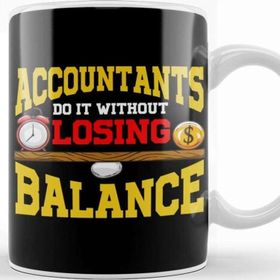 Baskı Dükkanı Cute Accountants Do It Without Losing Balance Pun Kupa
