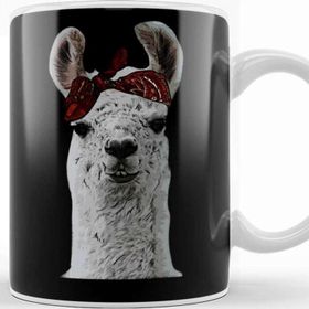 Baskı Dükkanı Cute & Adorable Gangster Bandana Llama Thug Lama Kupa Bardak
