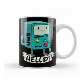 Baskı Dükkanı Cute Adventure Time Bmo Hello 01 Kupa