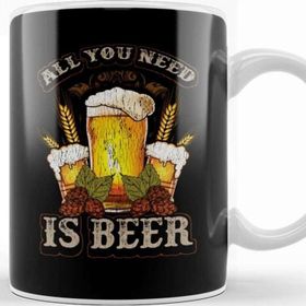 Baskı Dükkanı Cute All You Need Is Beer Funny Beer Drinking Ipa Kupa Bardak
