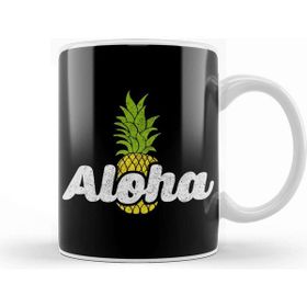 Baskı Dükkanı Cute Aloha Pineapple Hawaiian Fruit Theme Kupa