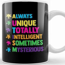 Baskı Dükkanı Cute Always Unique Awesome Autism Awareness Month Kupa
