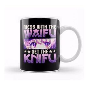 Baskı Dükkanı Cute Anime Mess With The Waifu Get The Knifu Girl Kupa
