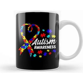 Baskı Dükkanı Cute Autism Awareness Autistic Unique Colorful Kupa