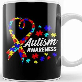 Baskı Dükkanı Cute Autism Awareness Autistic Unique Colorful Kupa