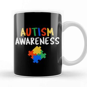 Baskı Dükkanı Cute Autism Awareness Colorful Puzzle Kupa