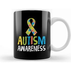 Baskı Dükkanı Cute Autism Awareness Ribbon Autistic Supporter Kupa