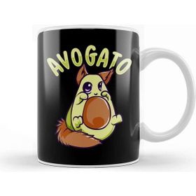 Baskı Dükkanı Cute Avogato Avocado Cat Funny Kitty Avo Gato Pun Kupa
