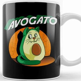 Baskı Dükkanı Cute Avogato Avocado Cat Funny Kitty Avo Gato Pun Kupa