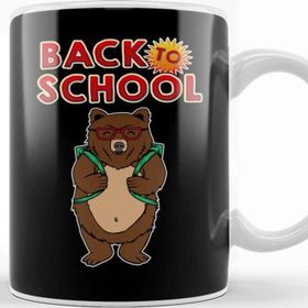 Baskı Dükkanı Cute Back To School Adorable Bear With Backpack Kupa