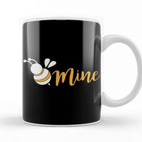 Baskı Dükkanı Cute Be Mine Bee Valentines Day Adorable Pun Kupa Bardak