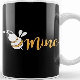 Baskı Dükkanı Cute Be Mine Bee Valentines Day Adorable Pun Kupa Bardak