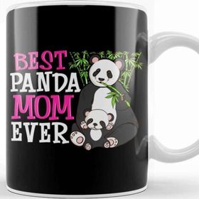 Baskı Dükkanı Cute Best Panda Mom Ever Adorable Panda Family Kupa