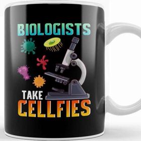 Baskı Dükkanı Cute Biologists Take Cellfies Selfies Biology Pun Kupa Bardak