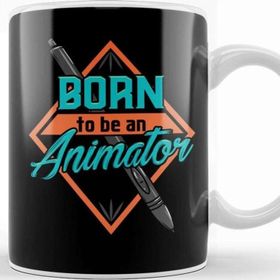 Baskı Dükkanı Cute Born to Be an Animator Professional Animating Kupa