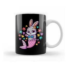 Baskı Dükkanı Cute Bunny Mermaid Swimming Bunnies Kupa Bardak