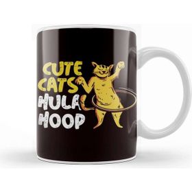 Baskı Dükkanı Cute Cats er Hooping Fitness Sports Dance Kupa