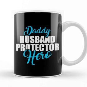 Baskı Dükkanı Cute Daddy Husband Protector Hero Awesome Dad Kupa Bardak