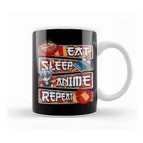 Baskı Dükkanı Cute Eat Sleep Anime Repeat Funny Anime Obsessed Kupa