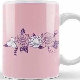 Baskı Dükkanı Cute Flowers Illustration Kupa