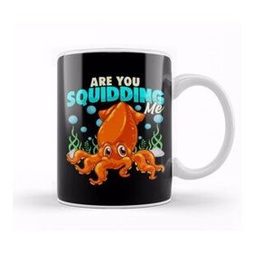 Baskı Dükkanı Cute & Funny Are You Squidding Me Joke Squid Pun Kupa Bardak