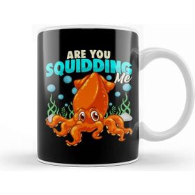Baskı Dükkanı Cute & Funny Are You Squidding Me Joke Squid Pun Kupa Bardak