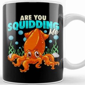 Baskı Dükkanı Cute & Funny Are You Squidding Me Joke Squid Pun Kupa Bardak