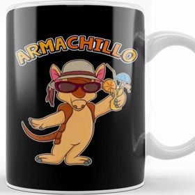 Baskı Dükkanı Cute & Funny Armachillo Relaxing Chill Armadillo Kupa Bardak
