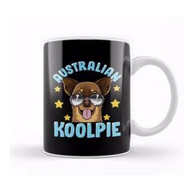 Baskı Dükkanı Cute & Funny Australian Koolpie Kelpie Dog Pun Kupa Bardak