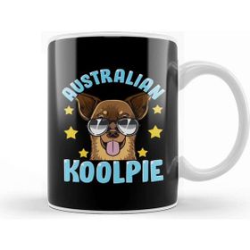 Baskı Dükkanı Cute & Funny Australian Koolpie Kelpie Dog Pun Kupa Bardak