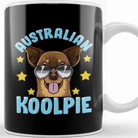 Baskı Dükkanı Cute & Funny Australian Koolpie Kelpie Dog Pun Kupa Bardak