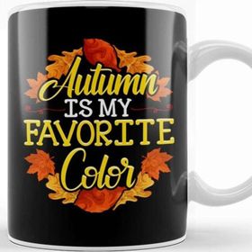 Baskı Dükkanı Cute & Funny Autumn Is My Favorite Color Kupa Bardak