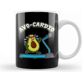 Baskı Dükkanı Cute & Funny Avo Cardio Avocado Cardio Gym Pun Kupa Bardak