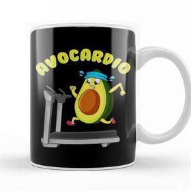 Baskı Dükkanı Cute & Funny Avo Cardio Avocado Cardio Gym Pun Kupa Bardak