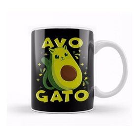 Baskı Dükkanı Cute & Funny Avogato Avocado Cat Pun Kupa Bardak
