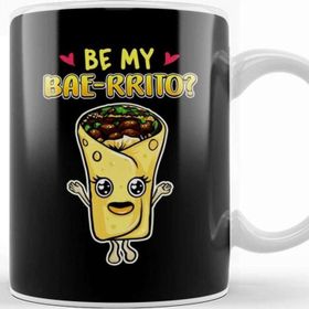 Baskı Dükkanı Cute & Funny Be My Bae Rrito Baerrito Burrito Pun Kupa Bardak
