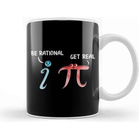 Baskı Dükkanı Cute & Funny Be Rational Get Real Mathematics Pun Kupa Bardak