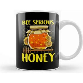 Baskı Dükkanı Cute & Funny Bee Serious Honey Beekeeper Pun Kupa Bardak