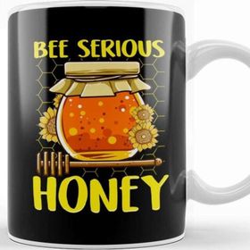 Baskı Dükkanı Cute & Funny Bee Serious Honey Beekeeper Pun Kupa Bardak