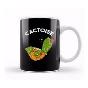 Baskı Dükkanı Cute & Funny Cactoise Cactus Tortoise Combined Kupa Bardak