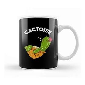 Baskı Dükkanı Cute & Funny Cactoise Cactus Tortoise Combined Kupa Bardak