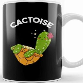 Baskı Dükkanı Cute & Funny Cactoise Cactus Tortoise Combined Kupa Bardak