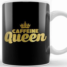 Baskı Dükkanı Cute & Funny Caffeine Queen Coffee Addicts Kupa Bardak